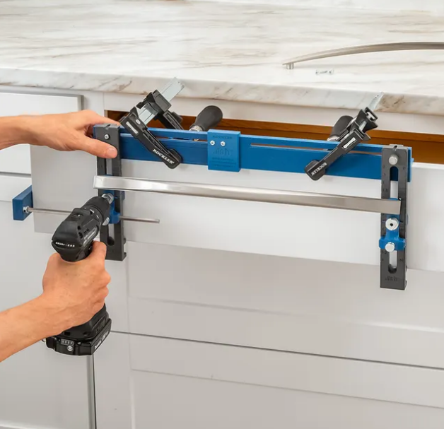 Rockler Deluxe Drawer Pull Jig for precise and easy installation of cabinet hardware