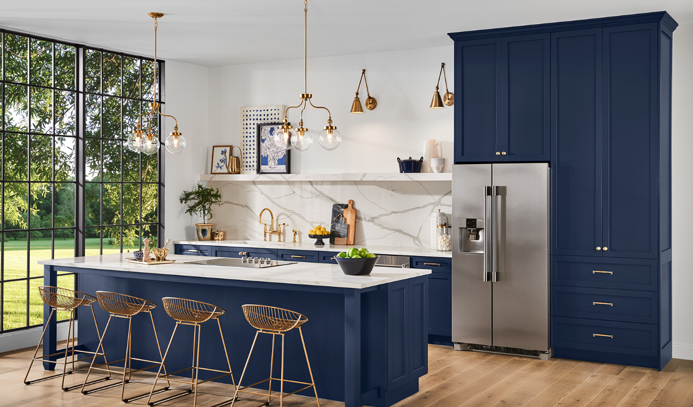 Image of a navy blue paint color called 'SameNaval' by Sherwin Williams