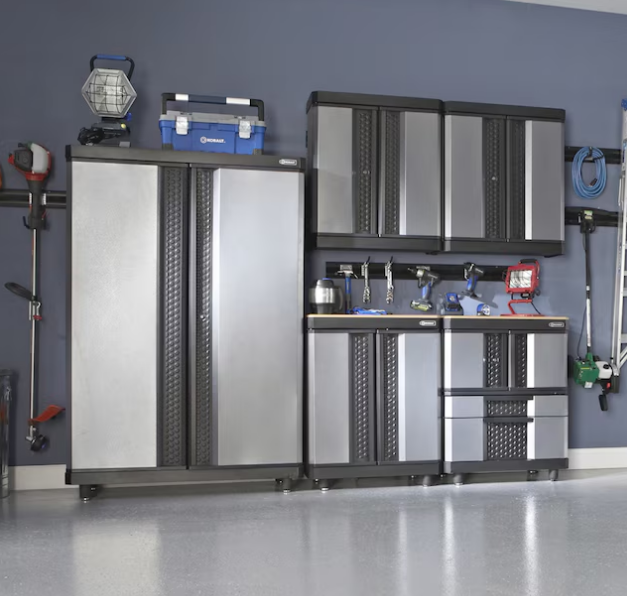 Kobalt 48-in W x 72-in H x 20-in D Steel Freestanding or Wall-Mount Garage Cabinet