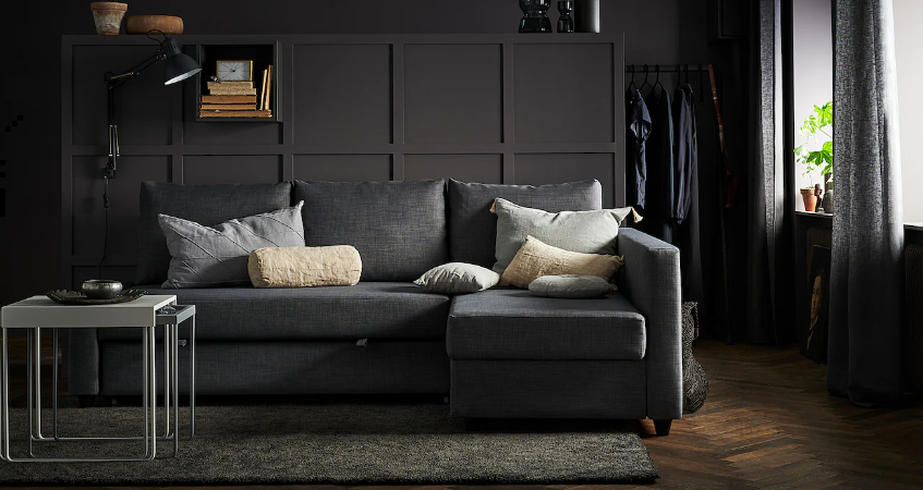 Image of the versatile Ikea Friheten Sofa Bed, perfect for small spaces and overnight guests
