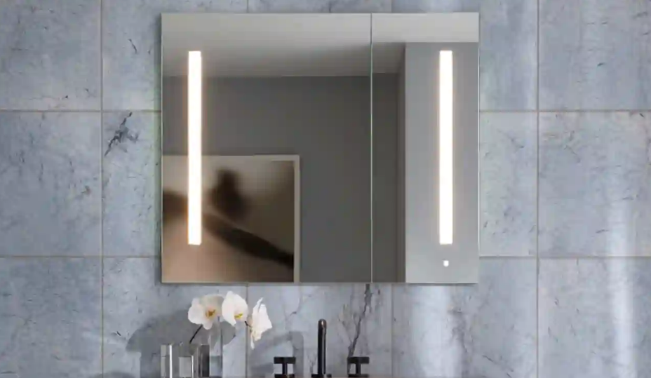 Robern PLM2430W PL Series Flat Plain Mirrored Door Medicine Cabinet - sleek and modern bathroom storage solution
