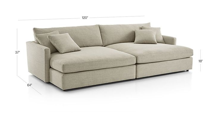 Image of the sameLounge II 2-Piece Sectional Sofa, a comfortable and stylish seating option for any living room or lounge area.