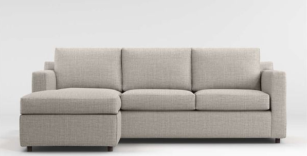 Image of the Crate & Barrel Barrett Sleeper Sofa, a stylish and comfortable furniture piece for your living space