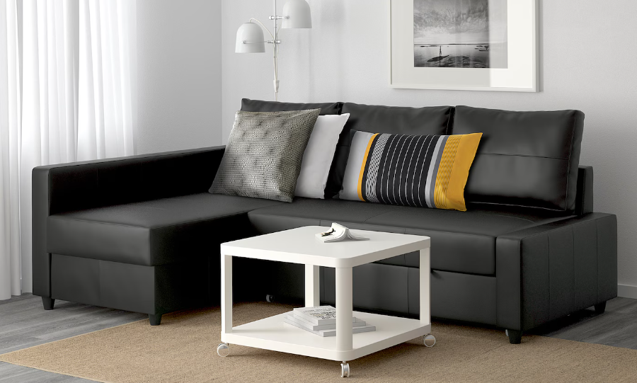 Image of the versatile IKEA Friheten Sleeper Sofa, perfect for small spaces and overnight guests