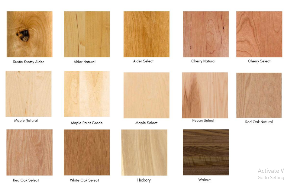 High-quality wood for cabinet doors