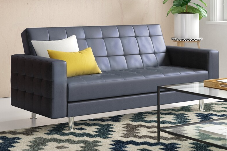 Image of the Rosina Convertible Sleeper Sofa, a versatile and stylish piece of furniture that can be easily transformed into a comfortable bed.