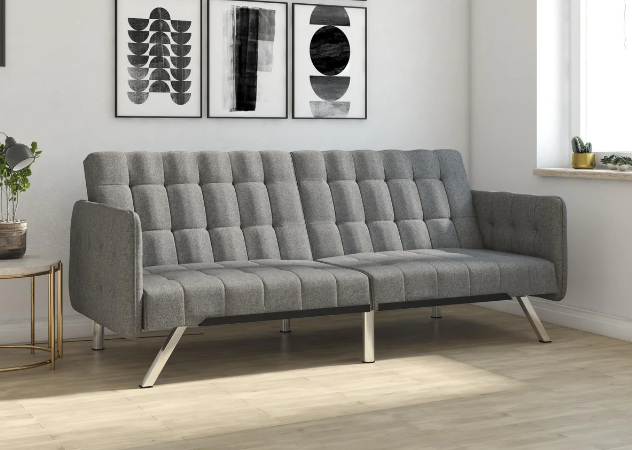 Image of the versatile sameDHP Emily Futon Couch Bed, perfect for small spaces and overnight guests