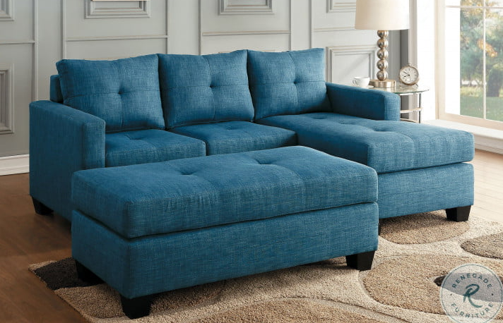 Homelegance Phelps Contemporary Microfiber Chaise Sofa in stylish design