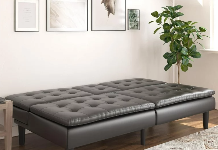 Image of Walmart Mainstays Memory Foam Futon - a versatile and comfortable seating option for your home