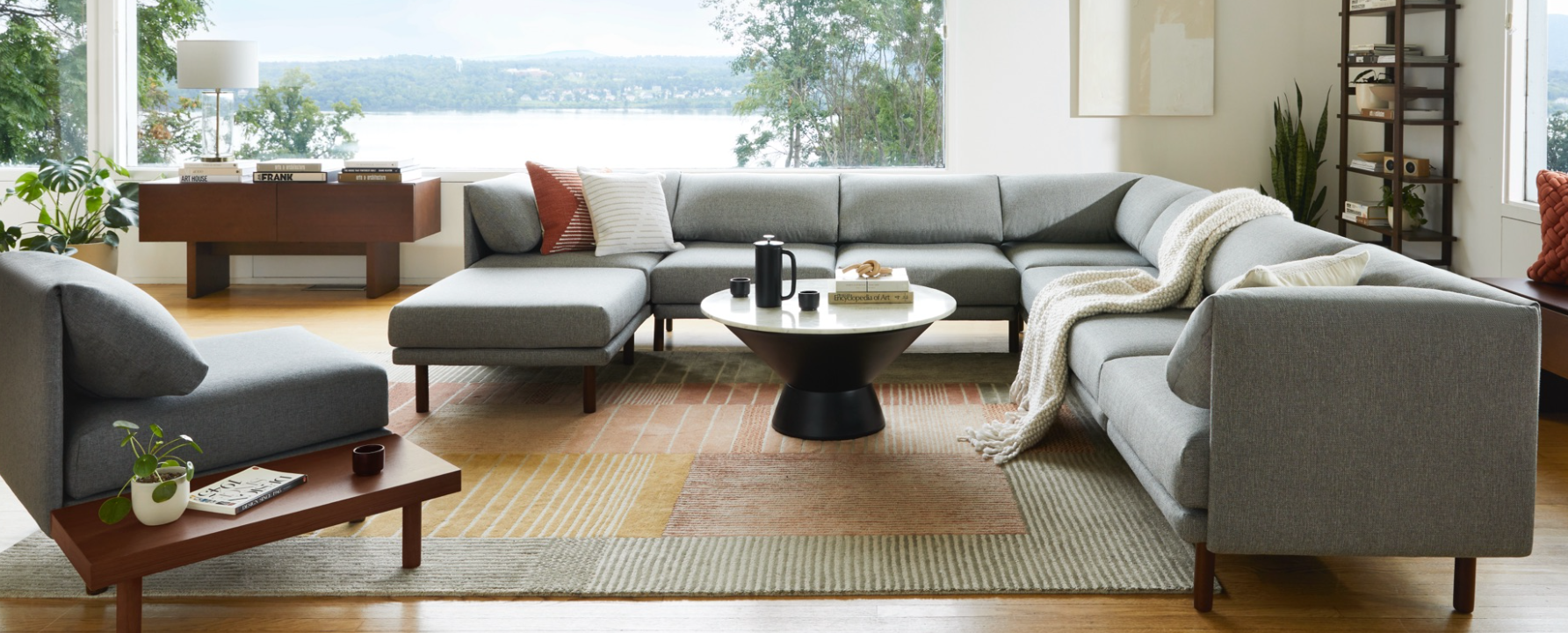 Image of The Burrow Sofa, a cozy and inviting piece of furniture perfect for lounging and relaxing