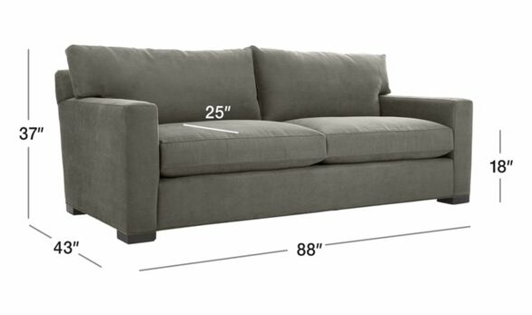 Image of a Crate and Barrel Axis Sofa