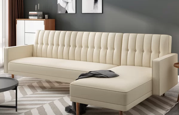 Image of the Latitude Run Rosina Reversible Sleeper Sectional, a versatile and comfortable furniture piece for your living space