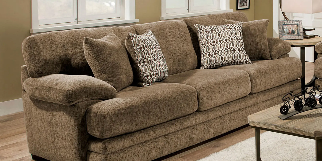 Image: Chenille Sofa - Experience the Comfort and Durability of Chenille Fabric for Ultimate Relaxation