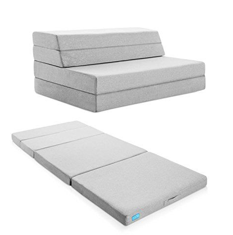 Milliard Tri-Fold Foam Folding Mattress and Sofa Bed - versatile furniture piece for small spaces