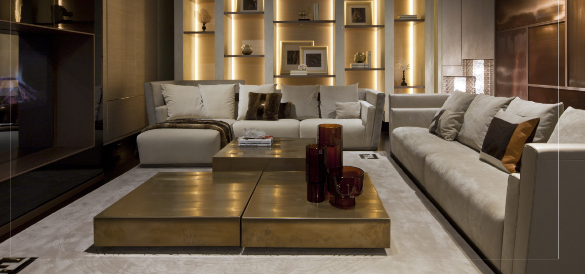 Image of Fendi Casa furniture collection showcasing elegant and luxurious designs
