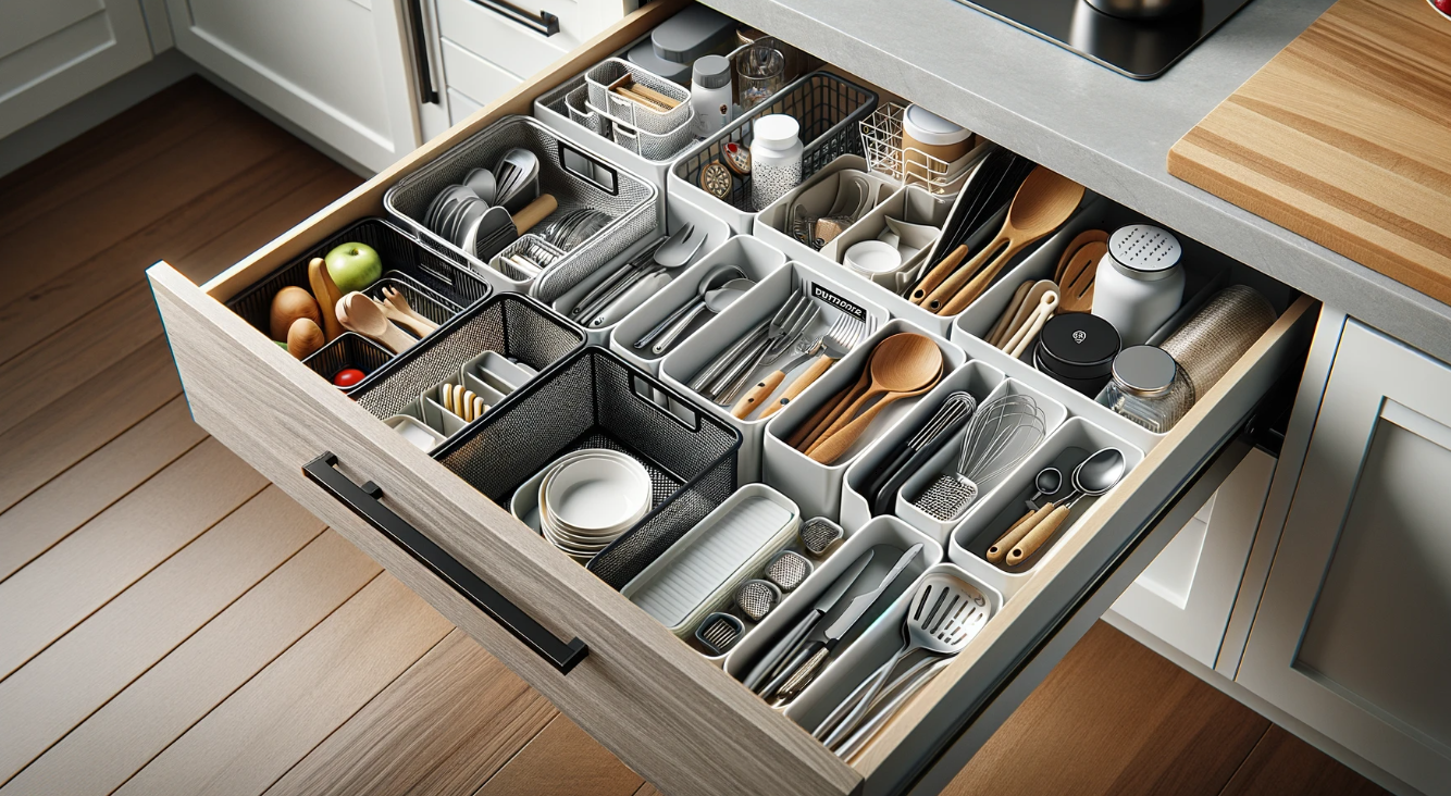 Best Kitchen Drawer Organizer - keep your kitchen utensils and tools neatly organized with this top-rated drawer organizer