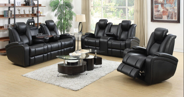 Coaster Home Furnishings Delange Reclining Power Sofa - Comfortable and Stylish Recliner Sofa for Your Living Room