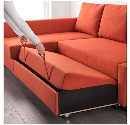 Image of the versatile IKEA Friheten Sleeper Sofa, perfect for small spaces and overnight guests