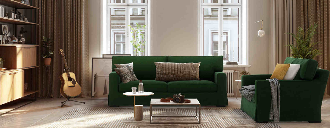 Image of the Crate and Barrel Axis II Leather Queen Sleeper Sofa in a stylish and comfortable design