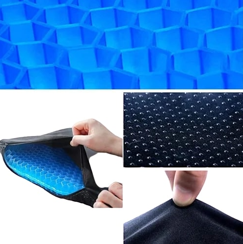 Memory foam gel seat cushion for ultimate comfort and support