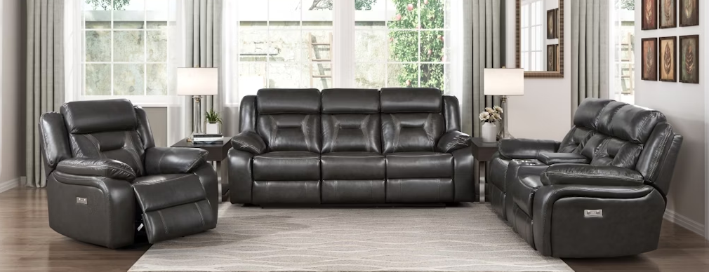 Image of the Homelegance Double Reclining Sofa, a comfortable and stylish addition to any living room