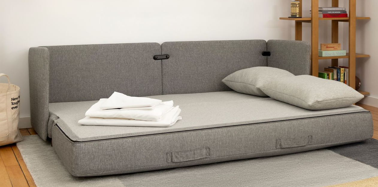 Modern sleeper sofa with comfortable cushions and stylish design