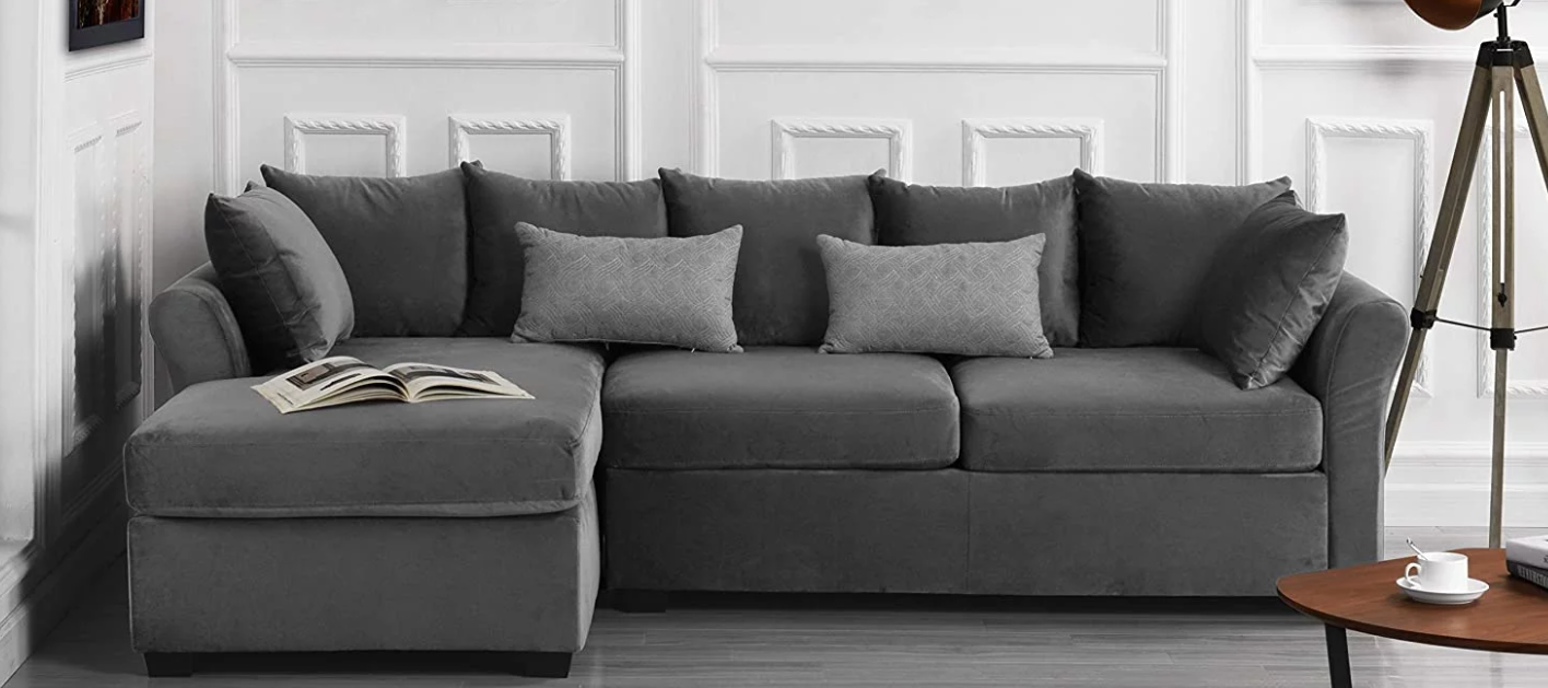 Image of a modern sectional sofa by Divano Roma Furniture