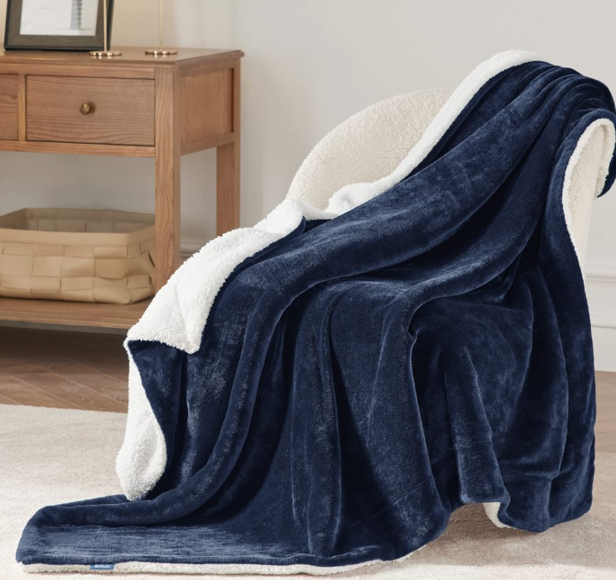 Cozy Bedsure Sherpa Fleece Throw Blanket for ultimate comfort and warmth