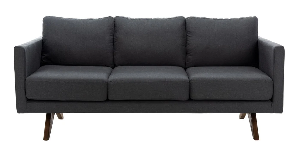 Amazon Rivet Revolve Modern Sofa in stylish living room setting
