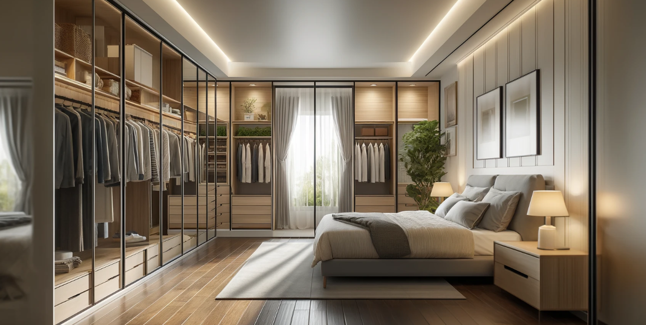 Modern and stylish wardrobe design for bedrooms