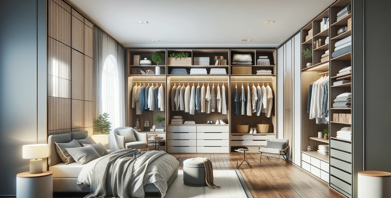 Modern and stylish wardrobe design for the best organization and storage solution