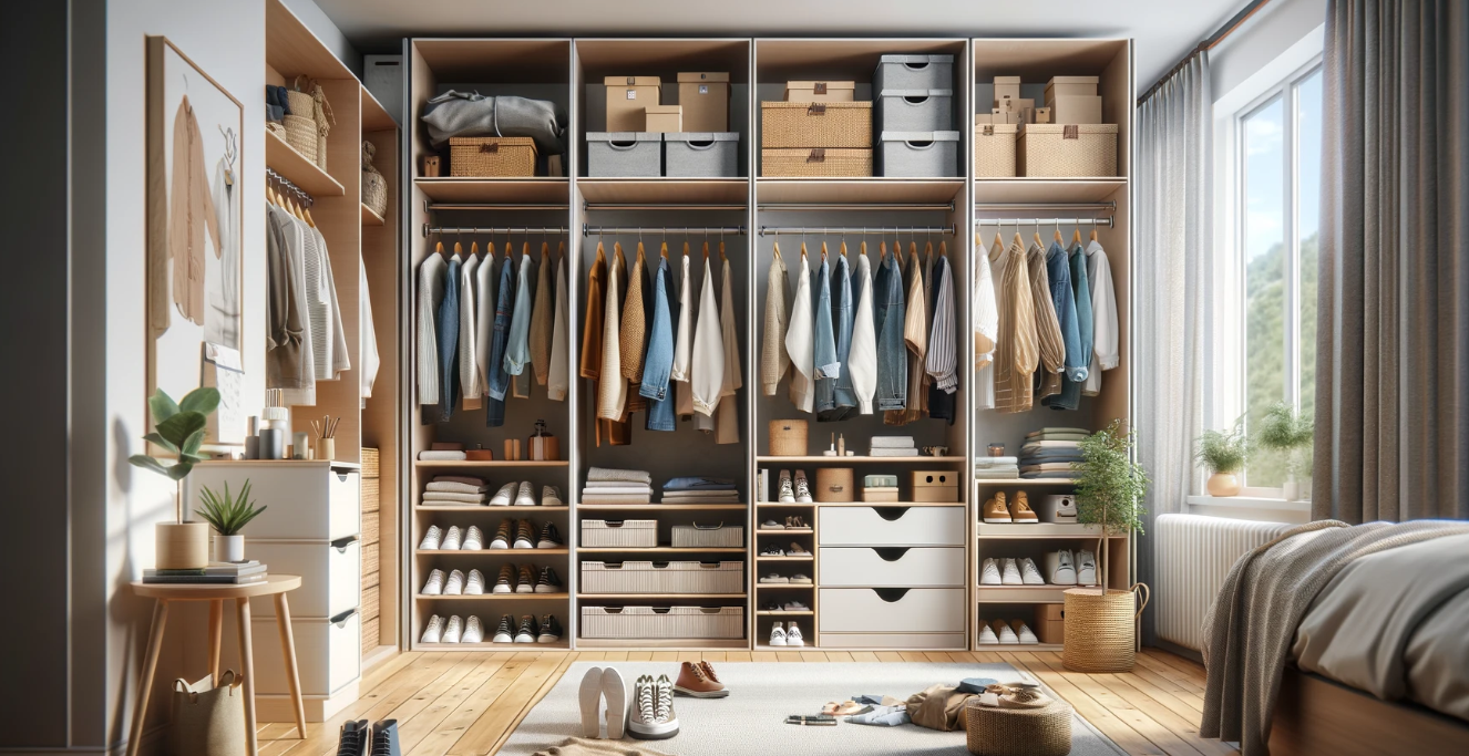 Stylish and organized wardrobe with sameBest design