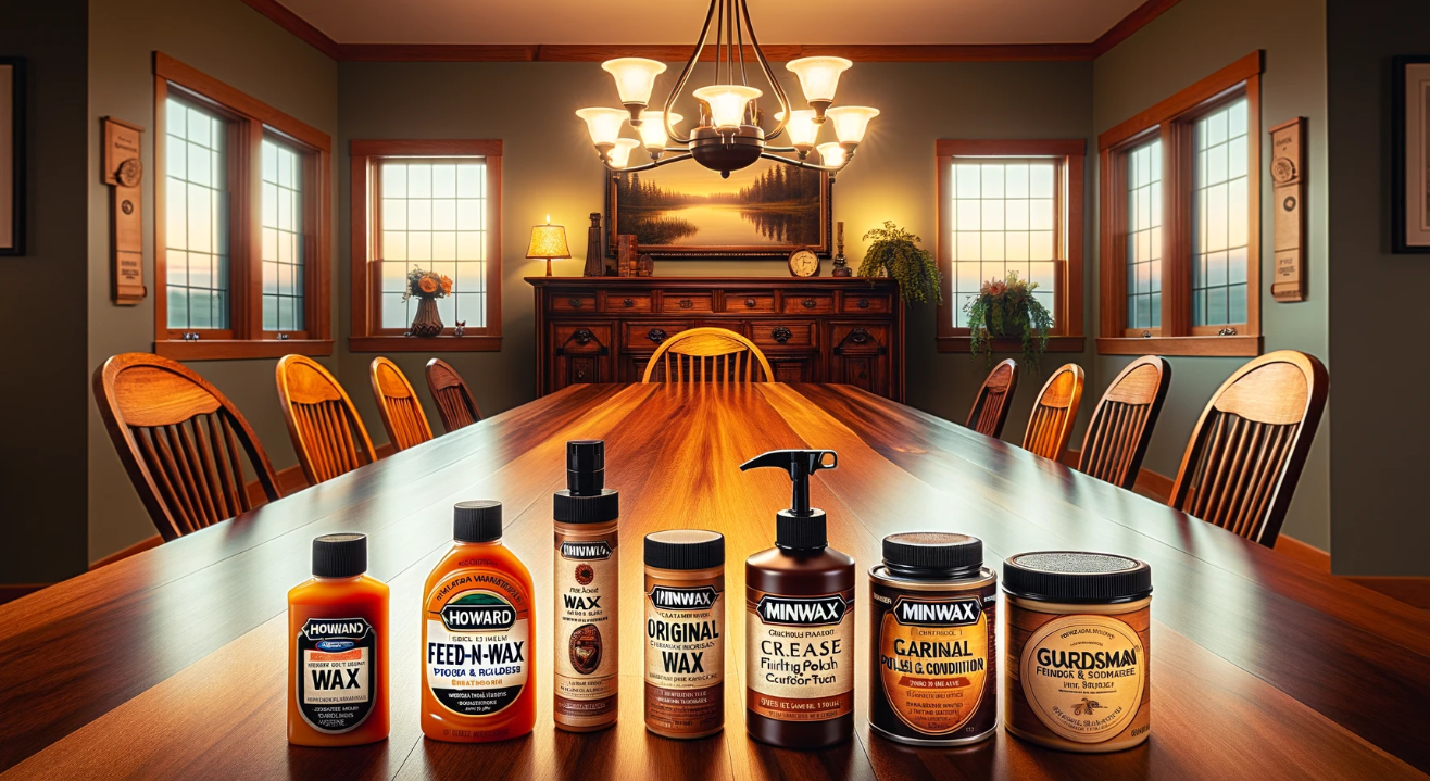 Best wax for dining table - a variety of wax products for maintaining and protecting wooden dining tables