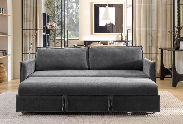 West Elm Henry Sleeper Sofa - A stylish and comfortable sofa that easily converts into a cozy sleeper for overnight guests.