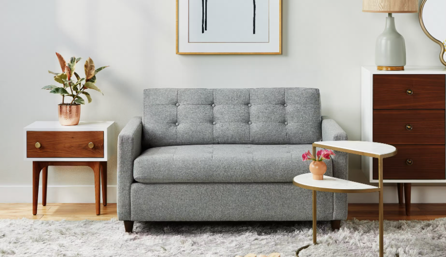 Image of the Joybird Eliot Sleeper Sofa, a stylish and comfortable sofa that easily converts into a bed for overnight guests.